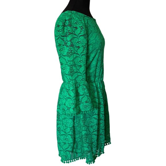 GB Brand Green Lace Romper Shorts High-Rise Polyester Blend Junior's Size L-READ - Picture 12 of 16